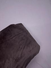 Grey Imported Plain Rabbit Fur Fabric