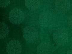 Green Floral Self Chanderi Fabric