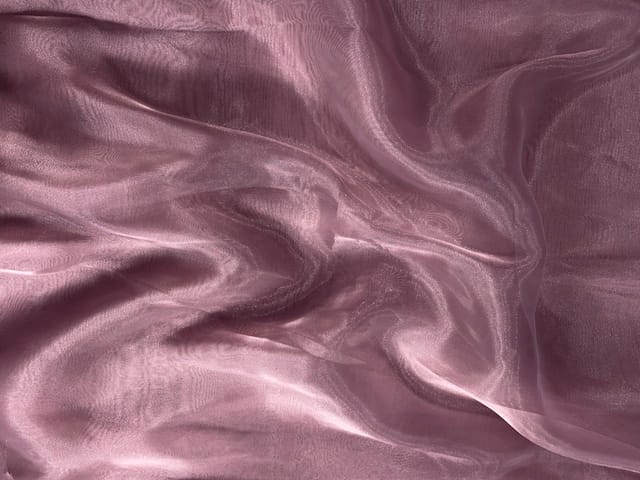 Dusty Pink Plain Two Tone Organza Fabric