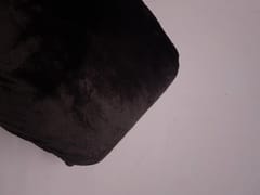 Dark Brown Imported Plain Rabbit Fur Fabric