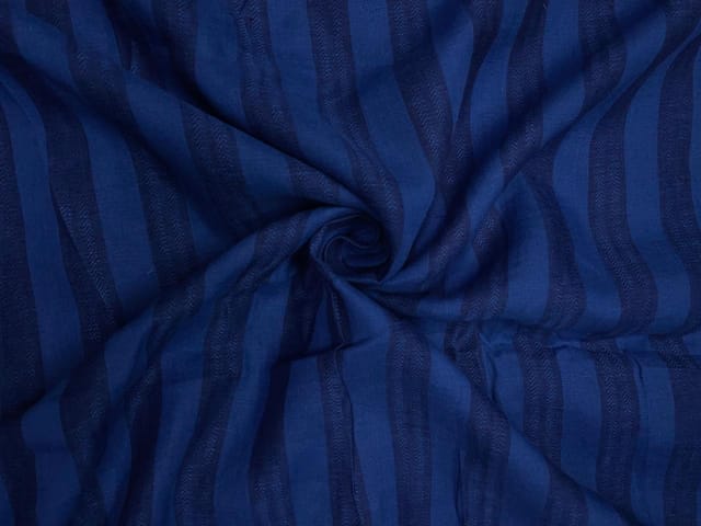 Blue Plain Cotton Fabric