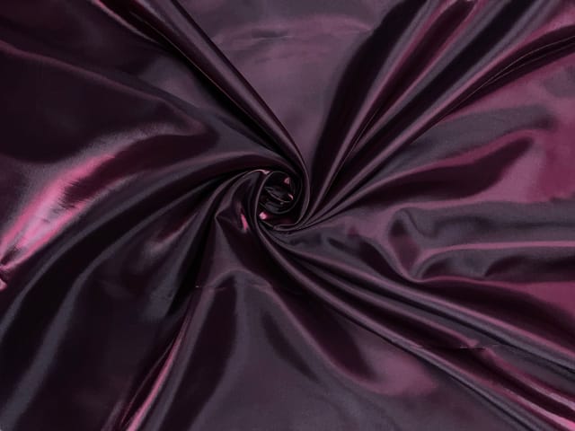 Wine Plain Imported Versace Satin Fabric