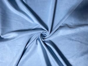 Sky Blue Plain Suede Fabric