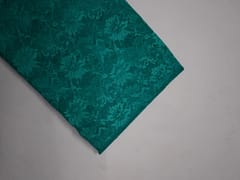 Sea Green Floral Shantley Net Fabric