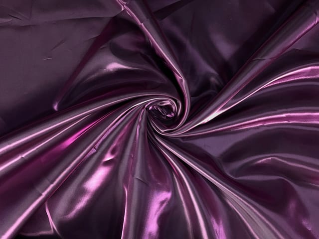 Purple Plain Imported Versace Satin Fabric