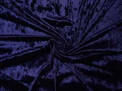 Navy Blue Plain Imported Ice Velvet Fabric