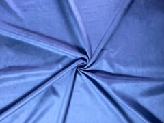 Dusty Blue Plain Suede Fabric