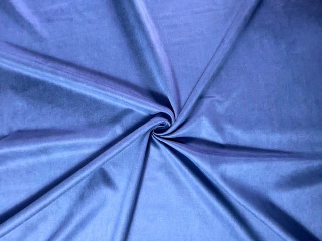 Dusty Blue Plain Suede Fabric