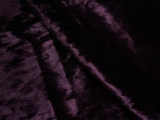 Dark Wine Color Plain Imported Ice Velvet Fabric
