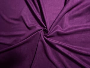 Dark Purple Plain Suede Fabric
