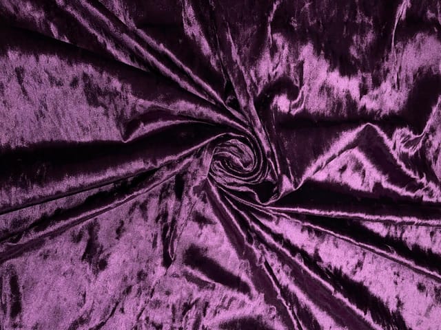 Dark Lilac Plain Imported Ice Velvet Fabric