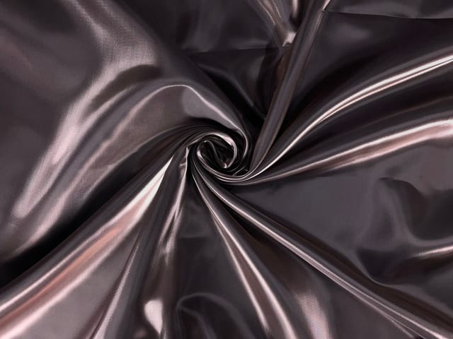 Dark Grey Plain Imported Versace Satin Fabric