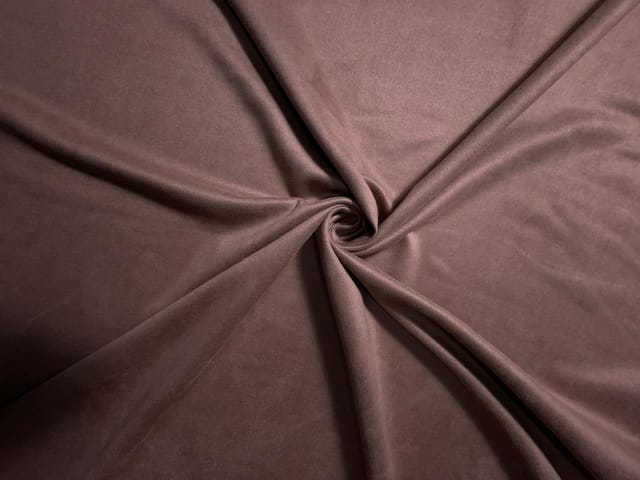 Brown Plain Suede Fabric