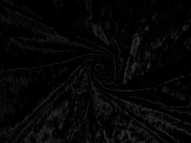 Black Plain Imported Ice Velvet Fabric