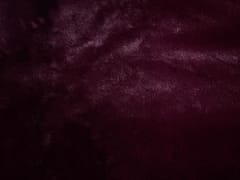 Maroon Imported Plain Rabbit Fur Fabric