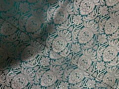 Green Floral Semi Brocade Fabric