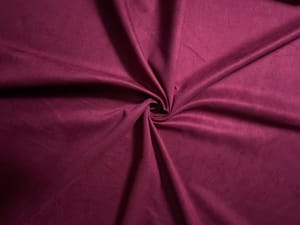 Dull Maroon Plain Suede Fabric