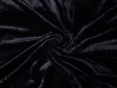 Black Imported Plain Rabbit Fur Fabric