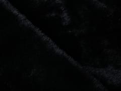Black Imported Plain Rabbit Fur Fabric