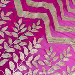 Rani Colour Georgette Embroidered Fabric (80CM Cut Piece)