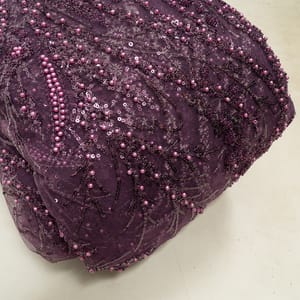 Move Colour Net Embroidered Fabric