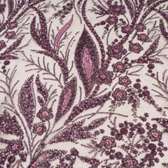 Move Colour Net Embroidered Fabric