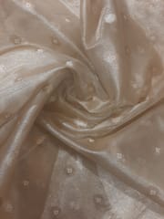 Dyeable Golden Tissue Jacquard Fabric