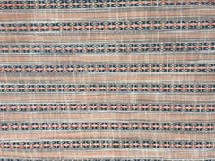 Peach Stripes Plain Yarn Dyed Cotton Fabric