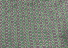 Pista Green Abstract Ikat Pure Silk Fabric