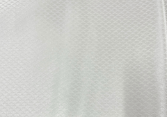 White Geometric 120gm Pure Silk Self Fabric