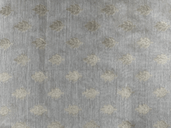 Beige Floral Dyeable Pure Kota Zari Fabric