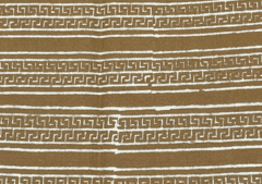 Mustard Stripes Rayon Dabu Print Fabric