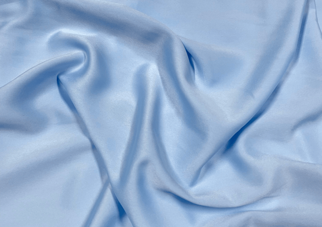 Sky Blue Plain Milano Satin Fabric