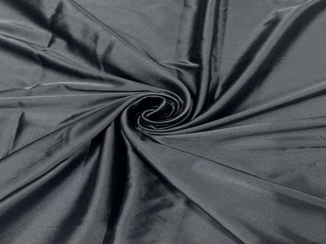 Dark Grey N35 Plain Heavy Satin Lycra Fabric