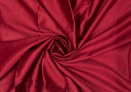 Maroon N26 Plain Dyed Glace Cotton Fabric