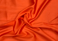 Orange N84 Plain Dyed Glace Cotton Fabric