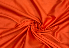 Orange N84 Plain Dyed Glace Cotton Fabric