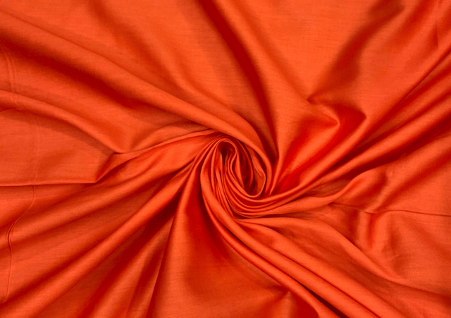 Orange N84 Plain Dyed Glace Cotton Fabric
