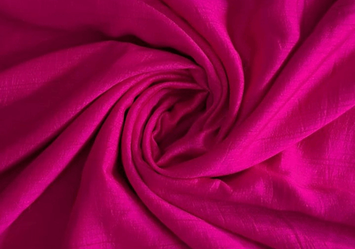 Magenta Plain Naysha Silk Fabric