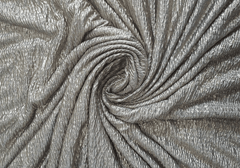 Grey and Gold Plain Lycra Fabric