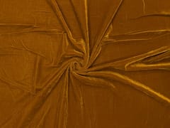 Dark Mustard Plain Velvet Fabric