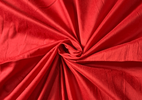 Dark Orange N24 Plain Cotton Silk Fabric