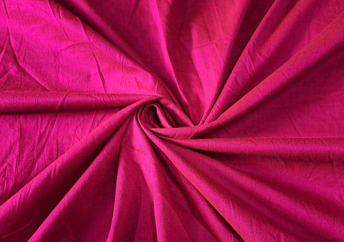 Rani Pink PS Plain Cotton Silk Fabric
