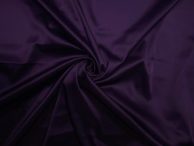 Dark Purple Armani Satin Lycra Fabric