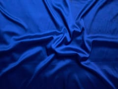 Royal Blue Plain Armani Satin Lycra N90L Fabric