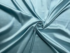 Ice Blue Armani Satin Lycra Fabric