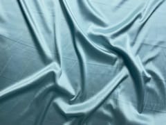 Ice Blue Armani Satin Lycra Fabric