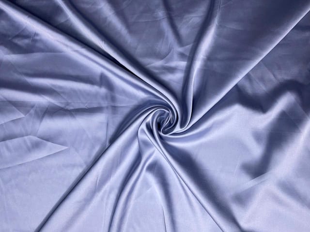 Greys Blue Armani Satin Lycra Fabric