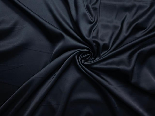 Dark Grey Armani Satin Lycra Fabric