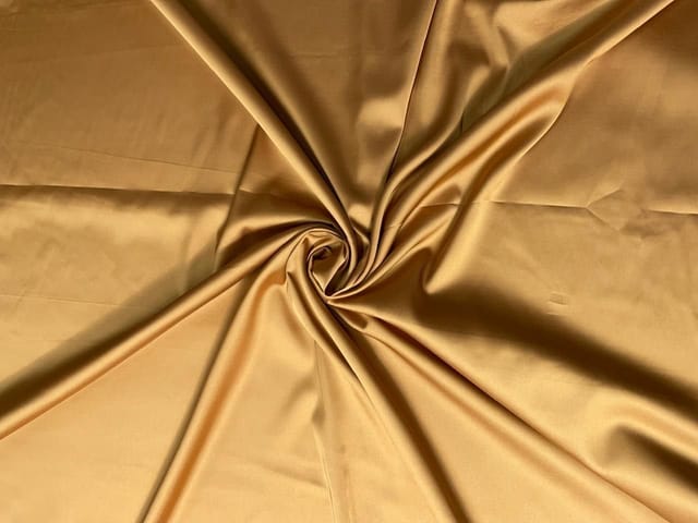 Mustard Armani Satin Lycra Fabric